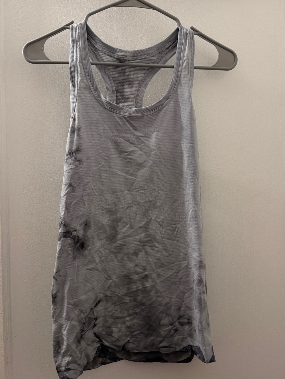 lululemon athletica Gray Tie-Dye Racerback Tank